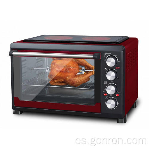 Horno eléctrico casero 38L, horno tostador